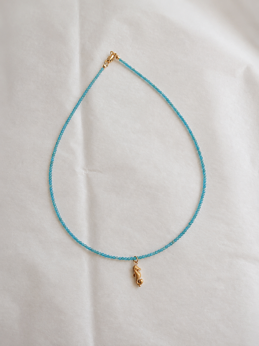 Never loose your sense of wonder - blue apatite necklace