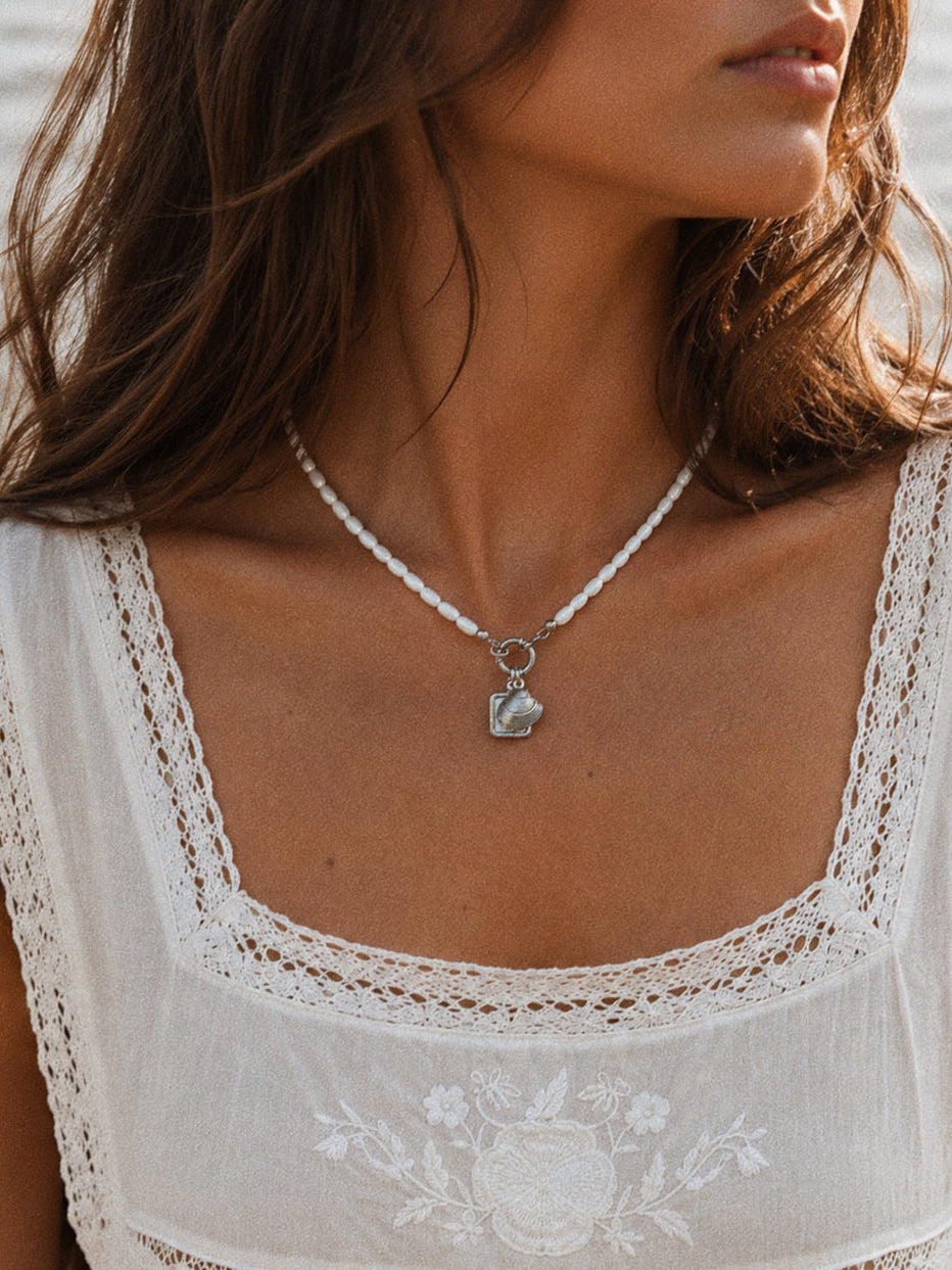 Collecting Moments - mother of pearl necklace
