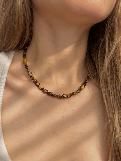 Slow Sundays - tiger’s eye necklace