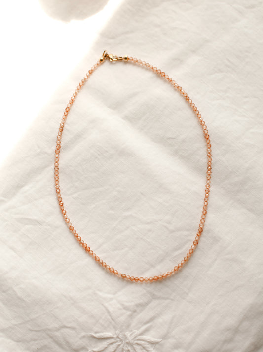 Divinely enough -  necklace dusk orange