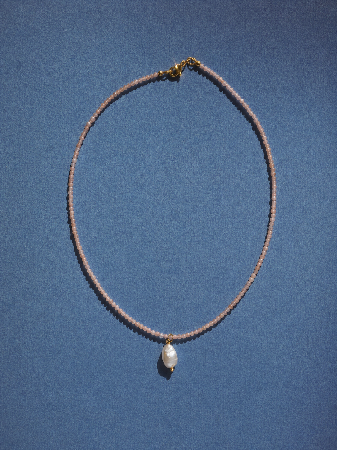 Cloud Watching - moonstone necklace