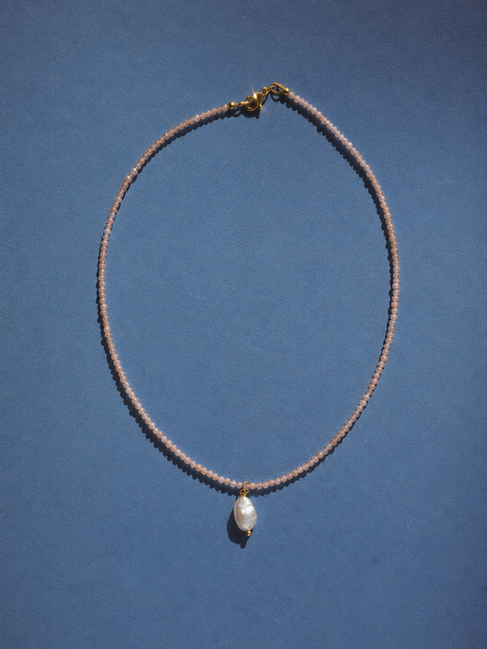 Cloud Watching - moonstone necklace