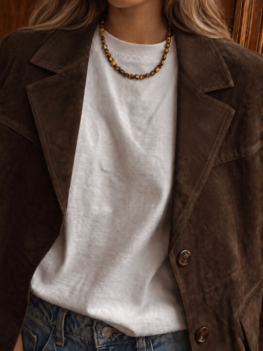 Slow Sundays - tiger’s eye necklace