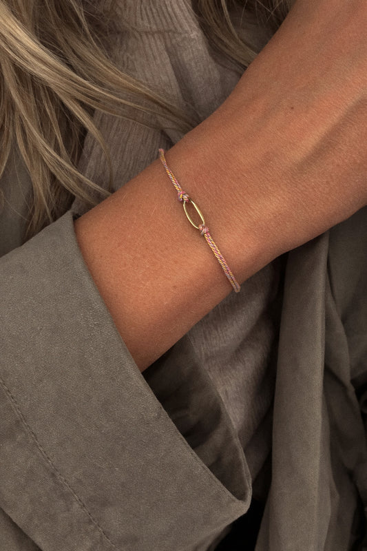 Living by intentions - bracelet (pink)
