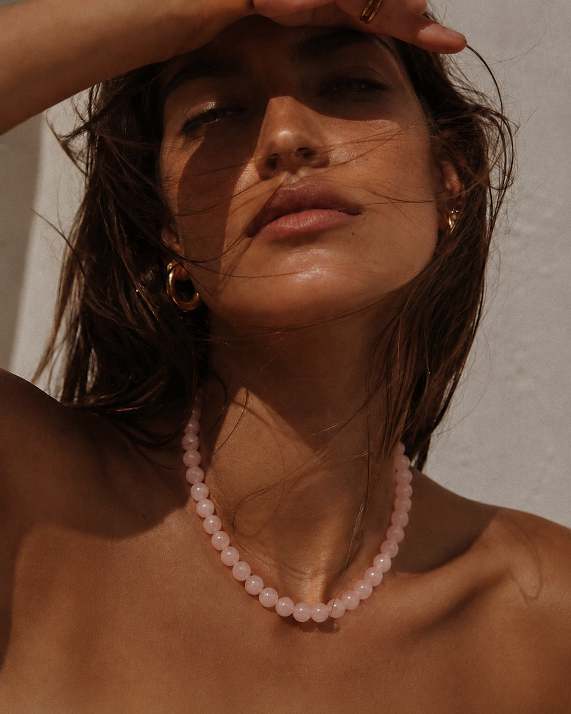Lover - rose quartz necklace