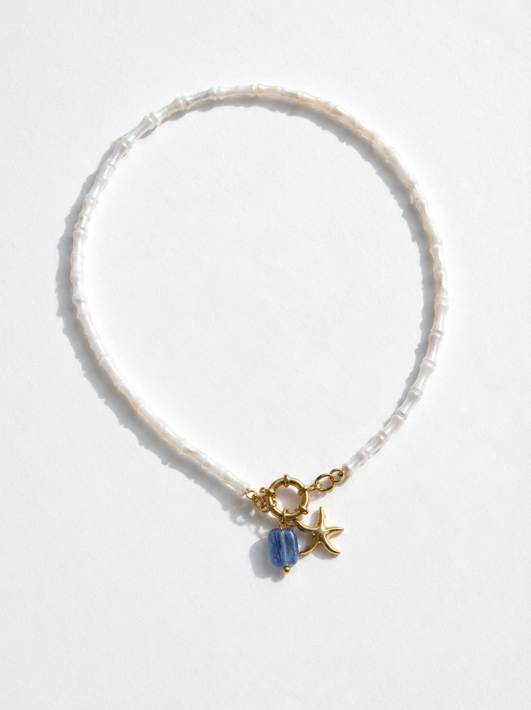 The Lucky Find - mother of pearl necklace