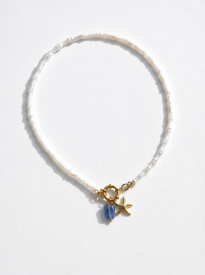 The Lucky Find - mother of pearl necklace