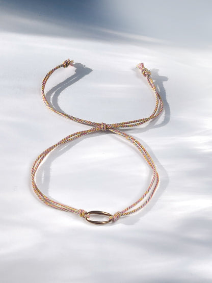 Living by intentions - bracelet (pink)