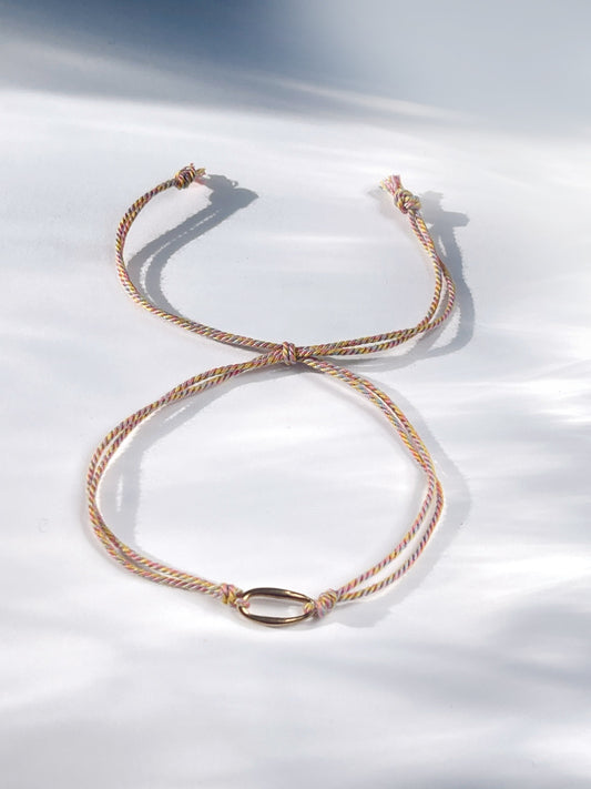 Living by intentions - bracelet (pink)