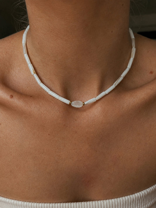 Salt Air - mother of pearl necklace