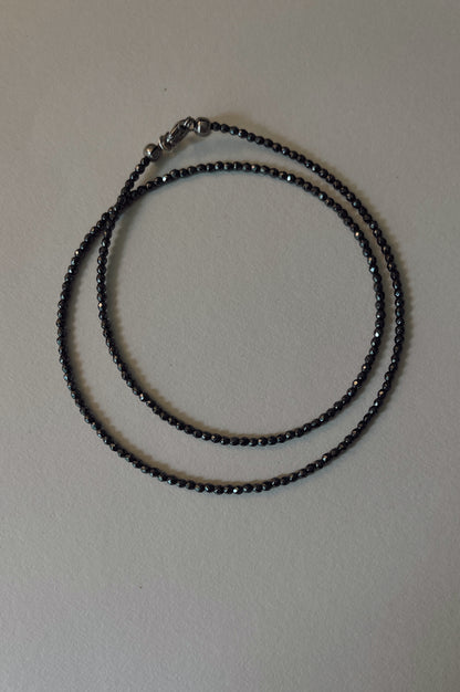 Presence over pressure - hematite necklace