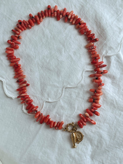Vitality - coral necklace