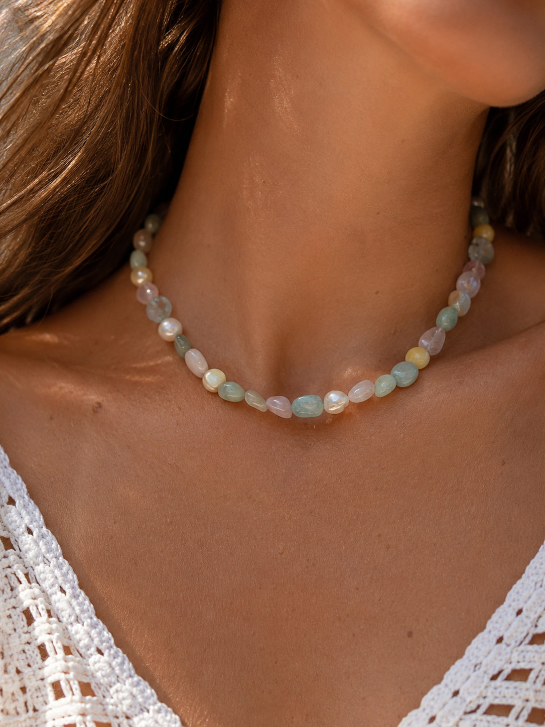 Earned wisdom - morganite necklace