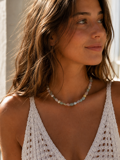 Earned wisdom - morganite necklace