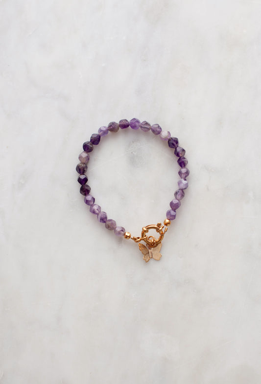 Believing in the « impossible » - amethyst bracelet