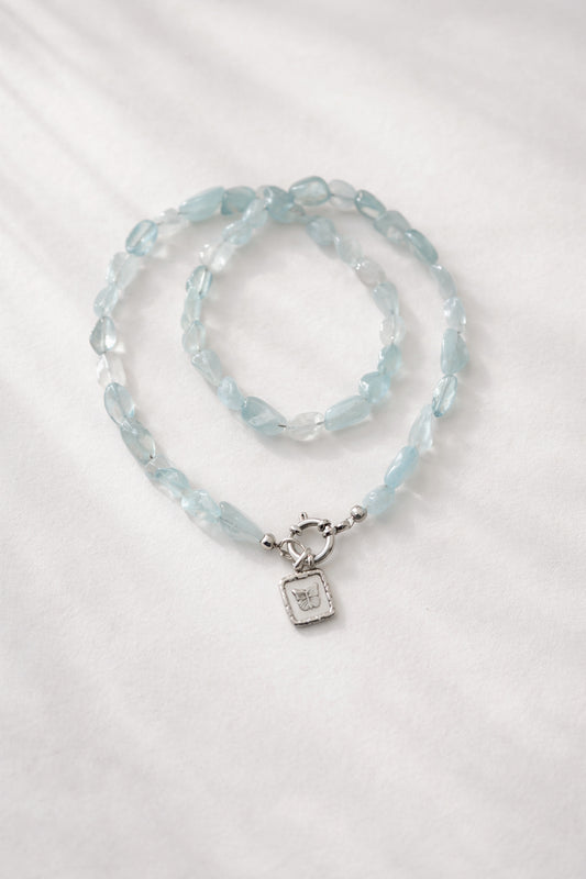 Dancing with fairies - aquamarine necklace