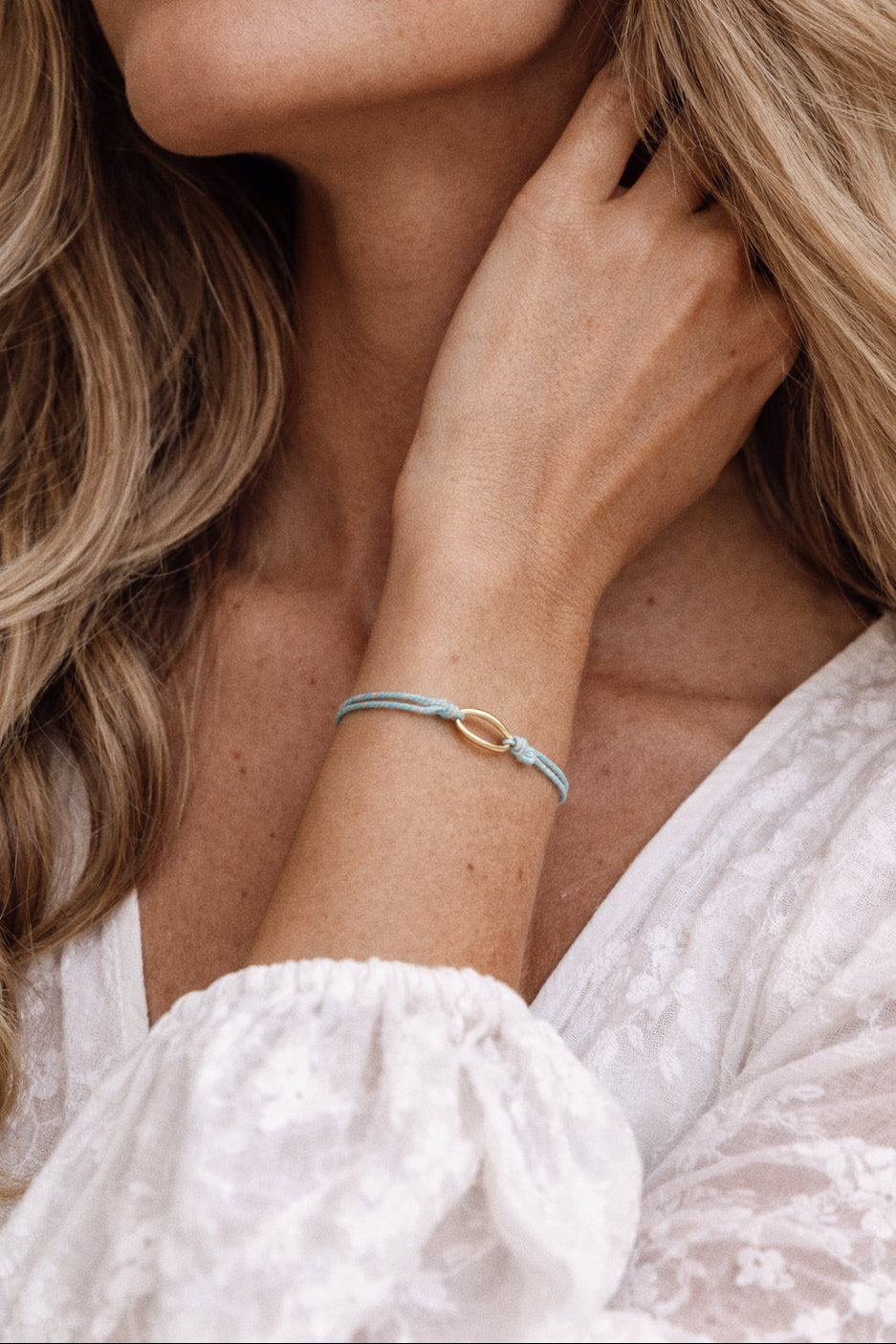 Living by intentions - bracelet (blue)